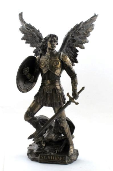Photo of Archangel Michael Bronze Figurine 33cm