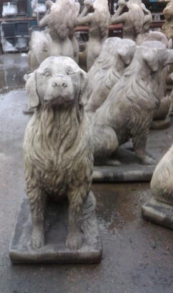 Photo of Golden Retriever Dog Stone Sculpture