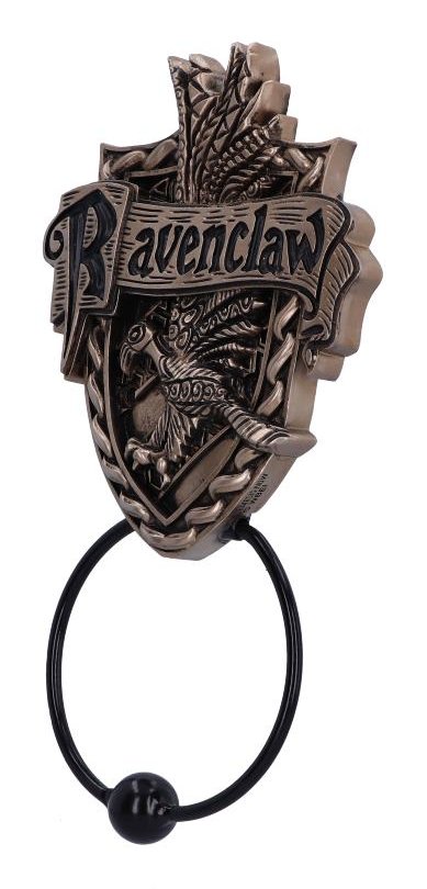 Photo #2 of product B6309X3 - Officially Licensed Harry Potter Ravenclaw Crest Door Knocker Bronze 24.5cm