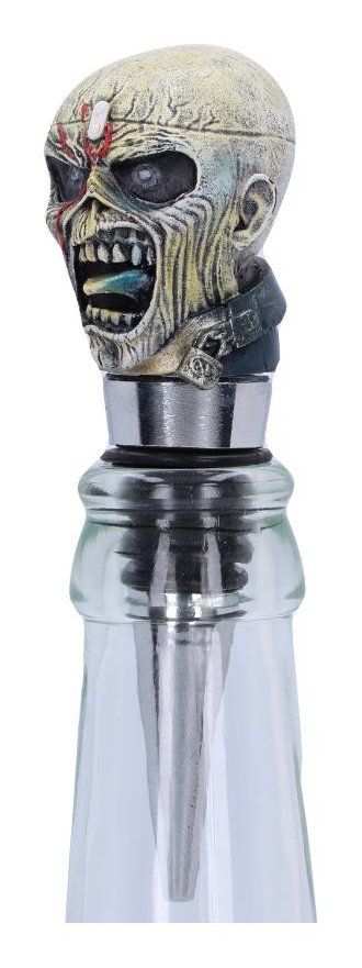 Photo #2 of product B6340X3 - Officially Licensed Iron Maiden Eddie Piece of Mind Bottle Stopper 10cm