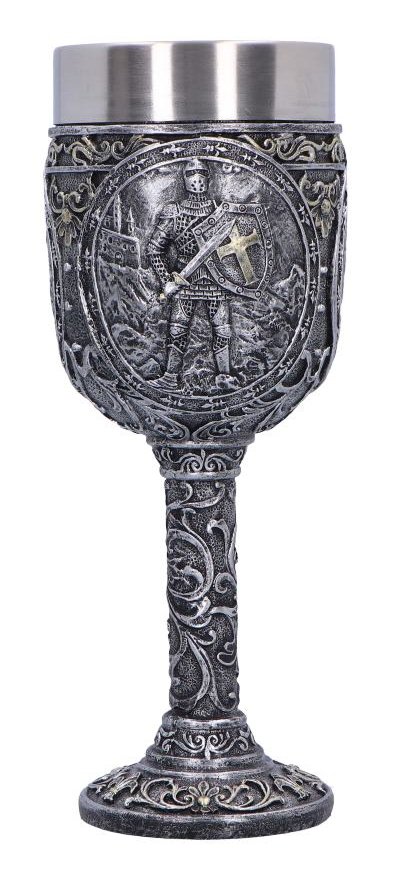 Photo #2 of product U6971A25 - Knight of Honour Goblet  Medieval Knight Drinkware