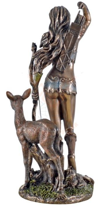 Photo of Artemis Goddess of the Hunt Bronze Figurine 25 cm