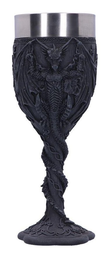 Photo #1 of product U2441G6 - Final Offering Gothic Dragon Goblet 19cm