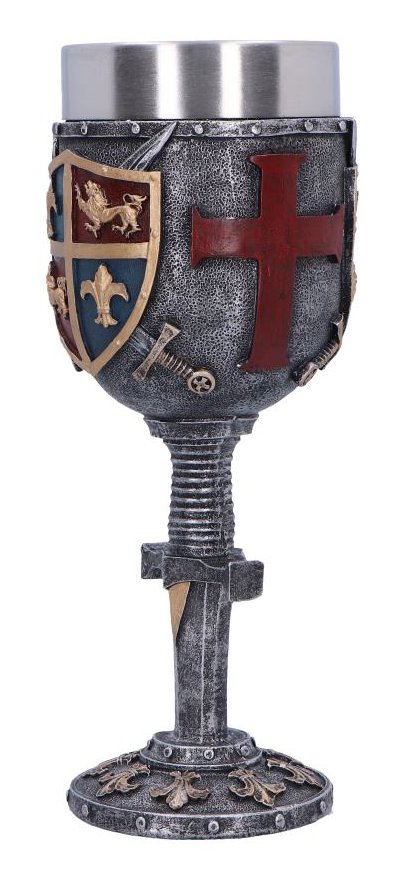 Photo #3 of product U6714A24 - Heraldic Medieval Goblet 20cm
