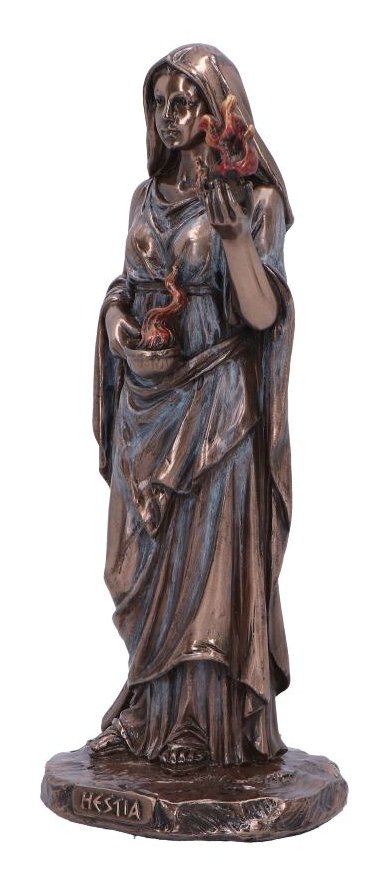 Photo #2 of product D6897C24 - Hestia Goddess of Home and Hearth Bronze Figurine