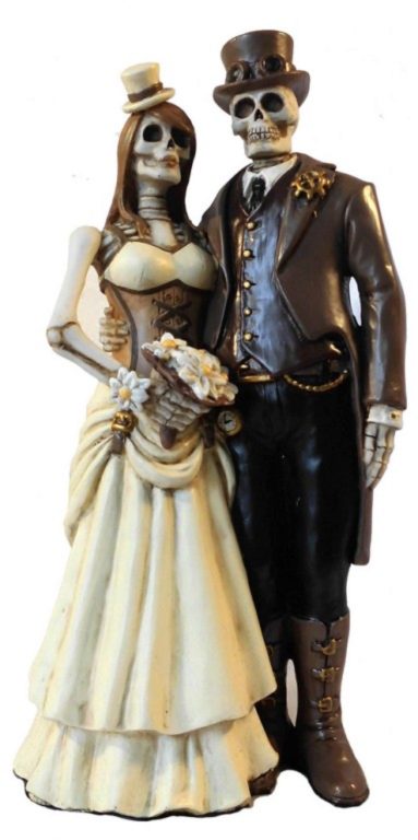 Photo of I Do Skeleton Wedding Figurine