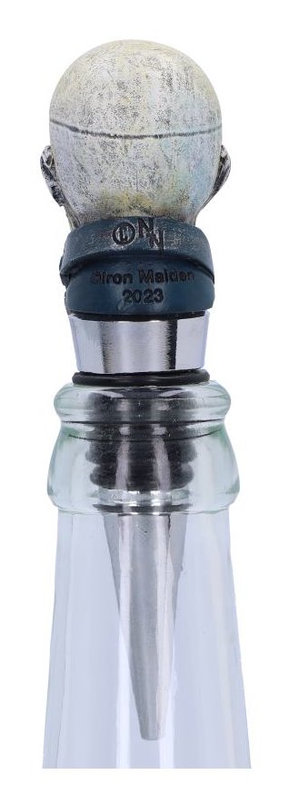Photo #3 of product B6340X3 - Officially Licensed Iron Maiden Eddie Piece of Mind Bottle Stopper 10cm