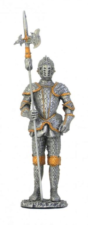 Photo of Knight with Halberd Pewter Figurine