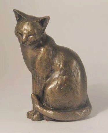 Photo of Maisie the Cat Bronze Ornament