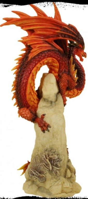 Photo of Ruby Sentinel Dragon Figurine (Andrew Bill) 27 cm
