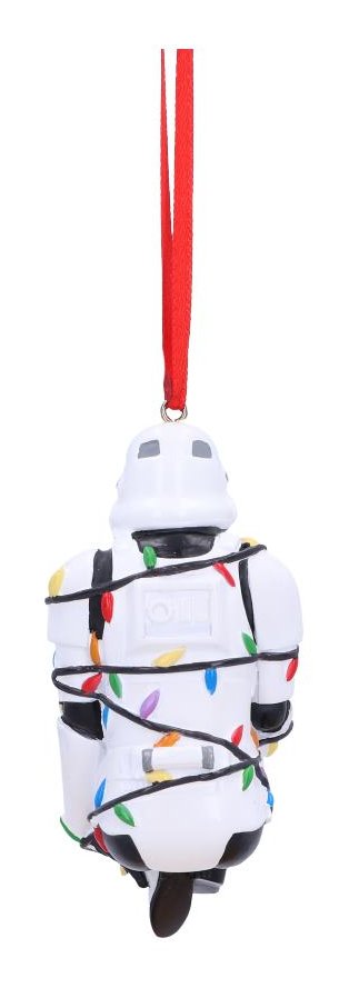 Photo #3 of product B6414X3 - Stormtrooper In Fairy Lights Decorative Hanging Ornament 9cm