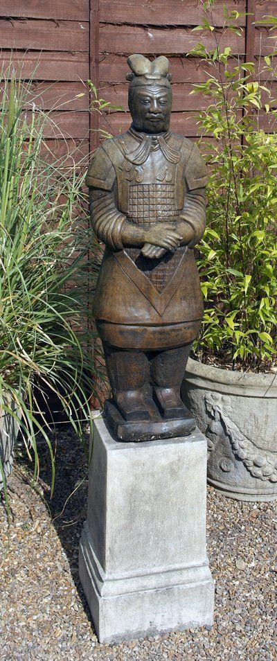 Phot of Terracotta Warrior Stone Statue