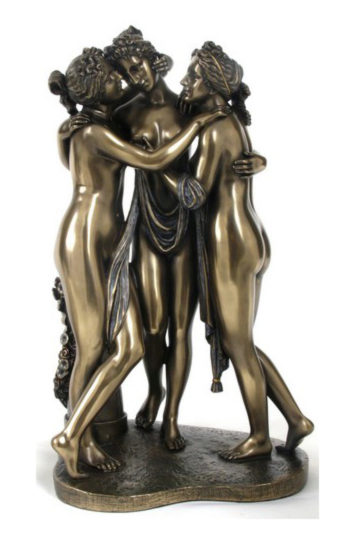 Photo of The Three Graces Bronze Statue 29 cm