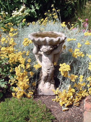 Photo of Angel and Shell Stone Birdbath