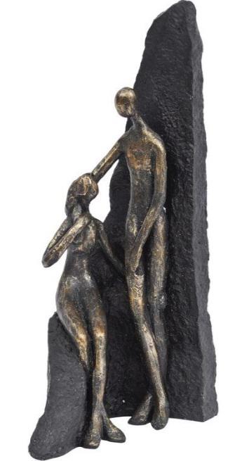 Photo of Couple Antique Bronze Sculpture