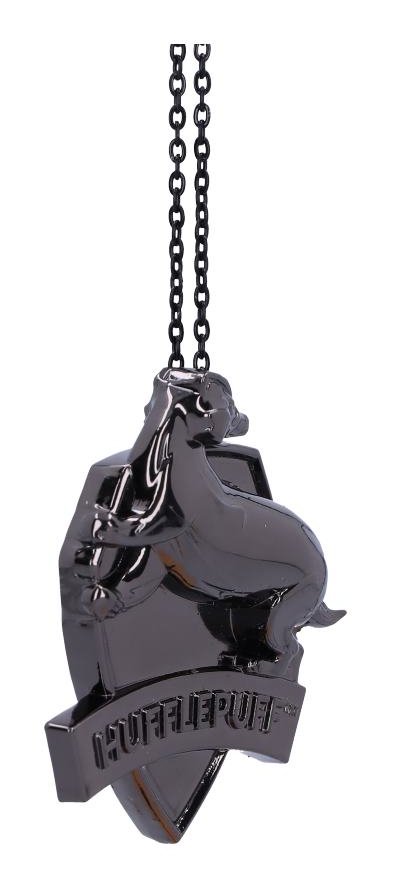 Photo #4 of product B6482X3 - Harry Potter Hufflepuff Crest Silver Weighted Hanging Ornament 6cm