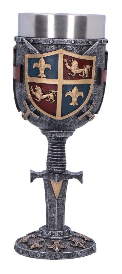 Photo #4 of product U6714A24 - Heraldic Medieval Goblet 20cm