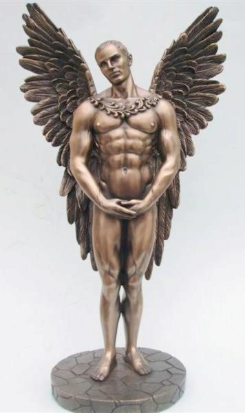 Photo of Male Angel Bronze Figurine