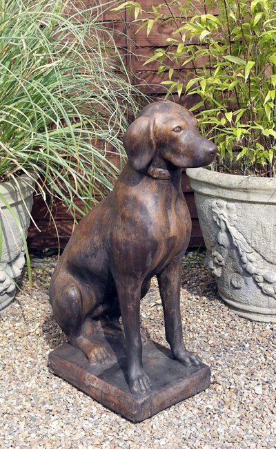 Phot of Dog Stone Garden Sculpture