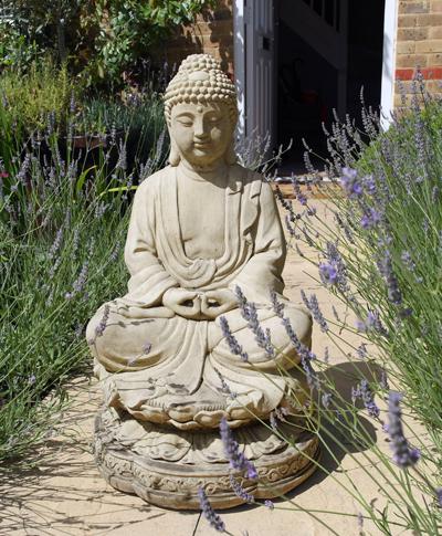 Lotus Buddha Stone Statue