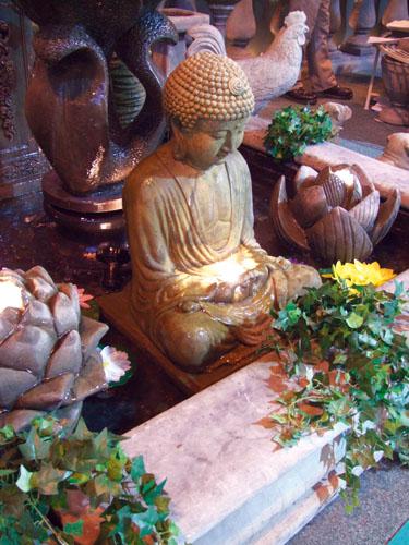 Photo of Meditating Buddha Stone Fountain