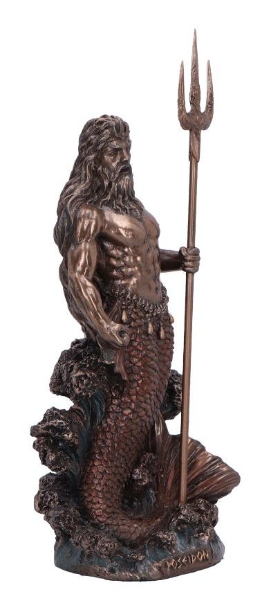 Photo #4 of product D6887C24 - Poseidon God of the Sea Medium Bronze Figurine