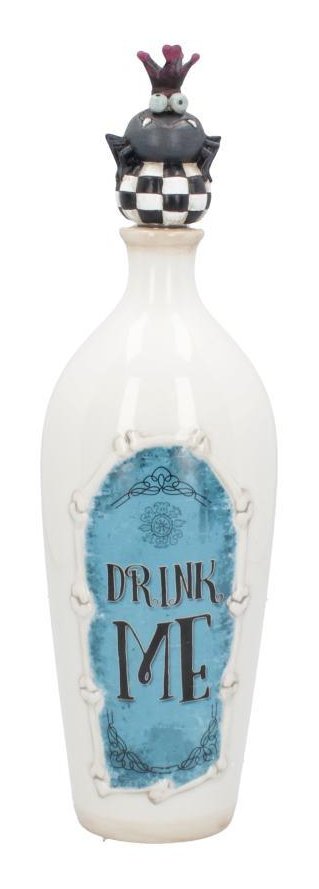 Photo #1 of product D4569N9 - Drink Me Wonderland Ceramic Bottle