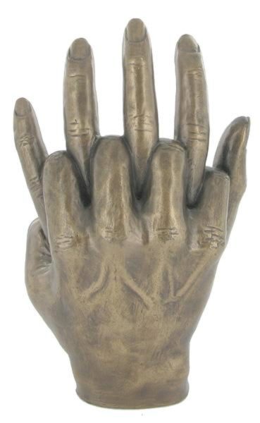 Photo of Hands Entwined Bronze Sculpture