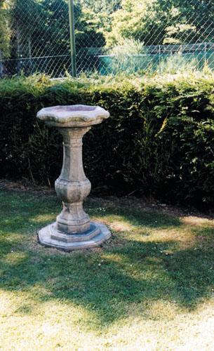 Photo of Pedestal Stone  Birdbath Ornate