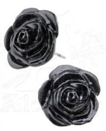 Photo of Black Rose Studs (Pair)