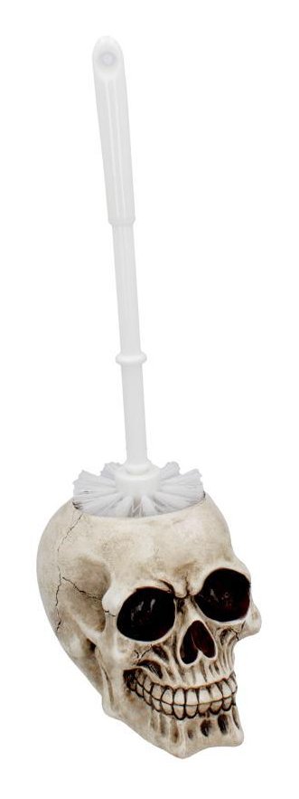 Photo #1 of product U4208M8 - Brush with Death  Skull Toilet Brush Holder 16.4cm