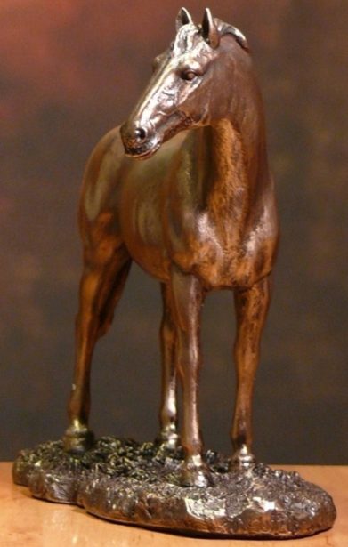 Photo of Horse Standing Bronze Figurine