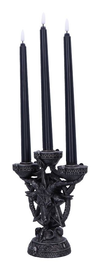 Photo #2 of product B6919C24 - Baphomet's Radiance Candelabra with LED Candles