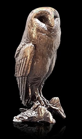 Photo of Barn Owl Bronze Miniature (Butler and Peach)