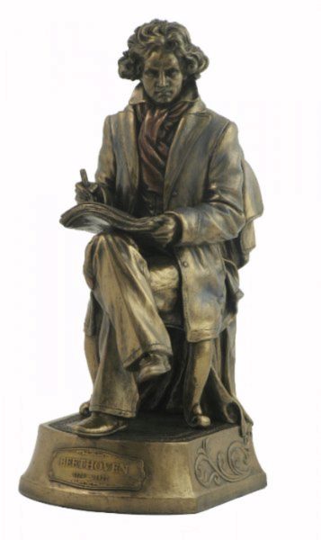 Photo of Beethoven Bronze Figurine