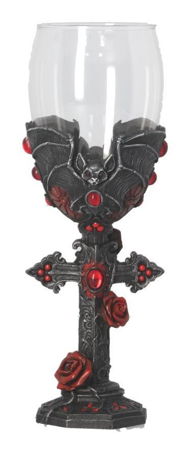 Photo #1 of product B4479N9 - Carpe Noctem Dracula Vampire Bat Wine Glass