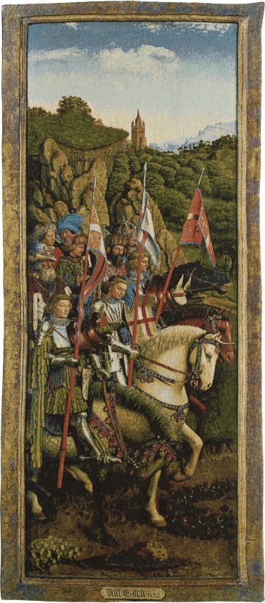 Phot of Knights Of Christ By Jan Van Eyck Wall Tapestry