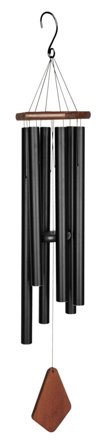 Large Wind Chimes Nature's Melody Aureole Tunes Wind Chimes - Outdoor Windchime With 6 Tubes Tuned To E Pentatonic Scale, 100% Rustproof Aluminum, Powder Finish & S Hook Hanger For Sympathy, Memorial