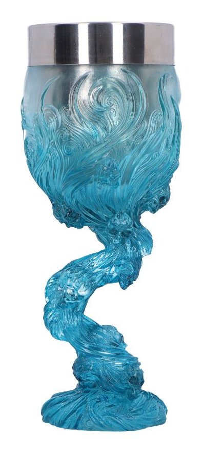 Photo #3 of product B6789B24 - Soul Spirit Clear Blue Skull Goblet