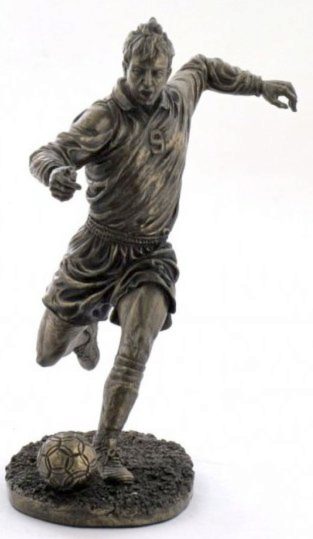 Photo of Footballer Bronze Figurine