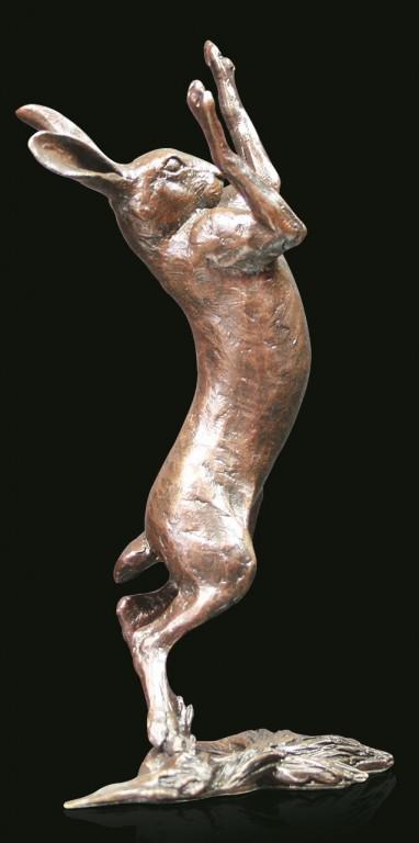 Photo of Hare Boxing Bronze Figurine (Limited Edition) Michael Simpson 16.5cm