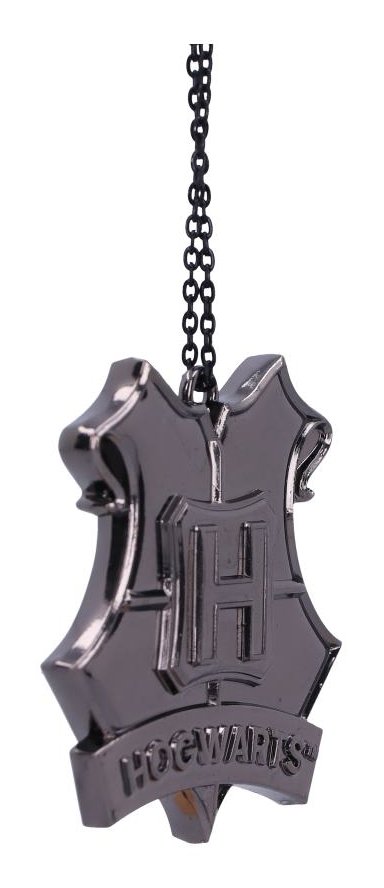 Photo #4 of product B6479X3 - Harry Potter Hogwarts Crest Silver Weighted Hanging Ornament 6cm