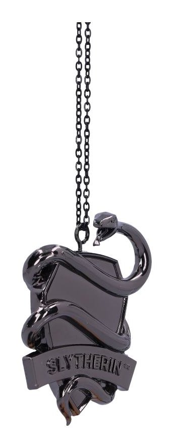 Photo #4 of product B6481X3 - Harry Potter Slytherin Crest Silver Weighted Hanging Ornament 6.3cm