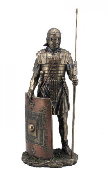Photo of Roman Soldier Legionaire Bronze Figurine 36 cm