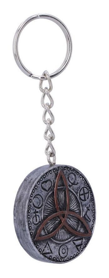 Photo #3 of product U5507T1 - Pack of 12 Dark Gothic Celtic Triquetra  Keyrings