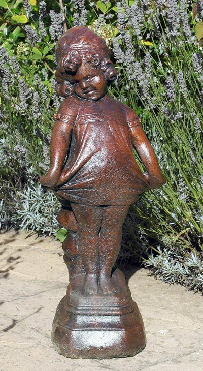 Phot of Victorian Girl Stone Statue