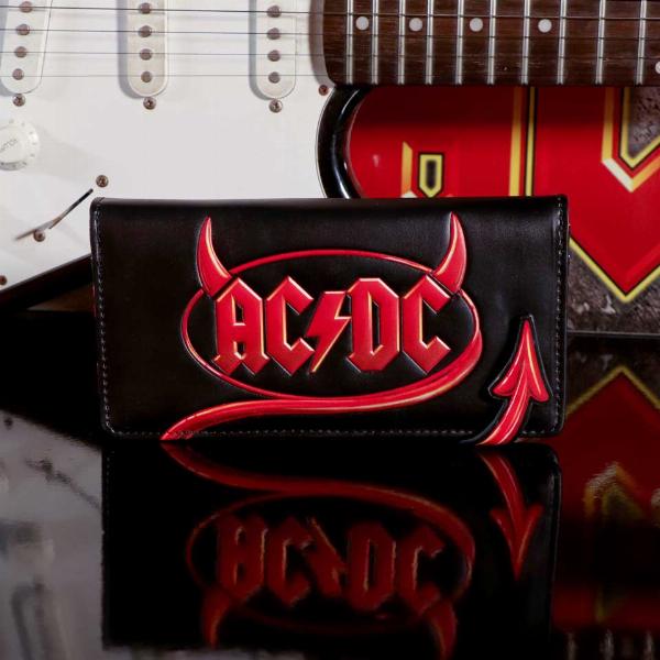Photo #5 of product B5518T1 - Officially Licensed AC/DC Logo Lightning Embossed Purse Wallet