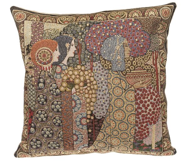 Phot of Aladin By Gustav Klimt Tapestry Cushion Ii