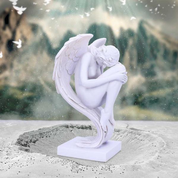 Photo #5 of product U6135W2 - Angels Contemplation White Angel Figurine 28cm