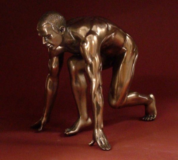 Photo of Athlete Man Bronze Figurine